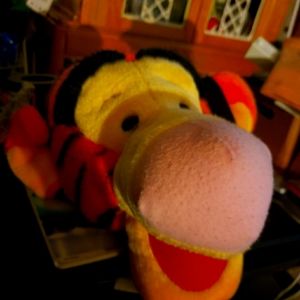 Tigger plush backpack.
